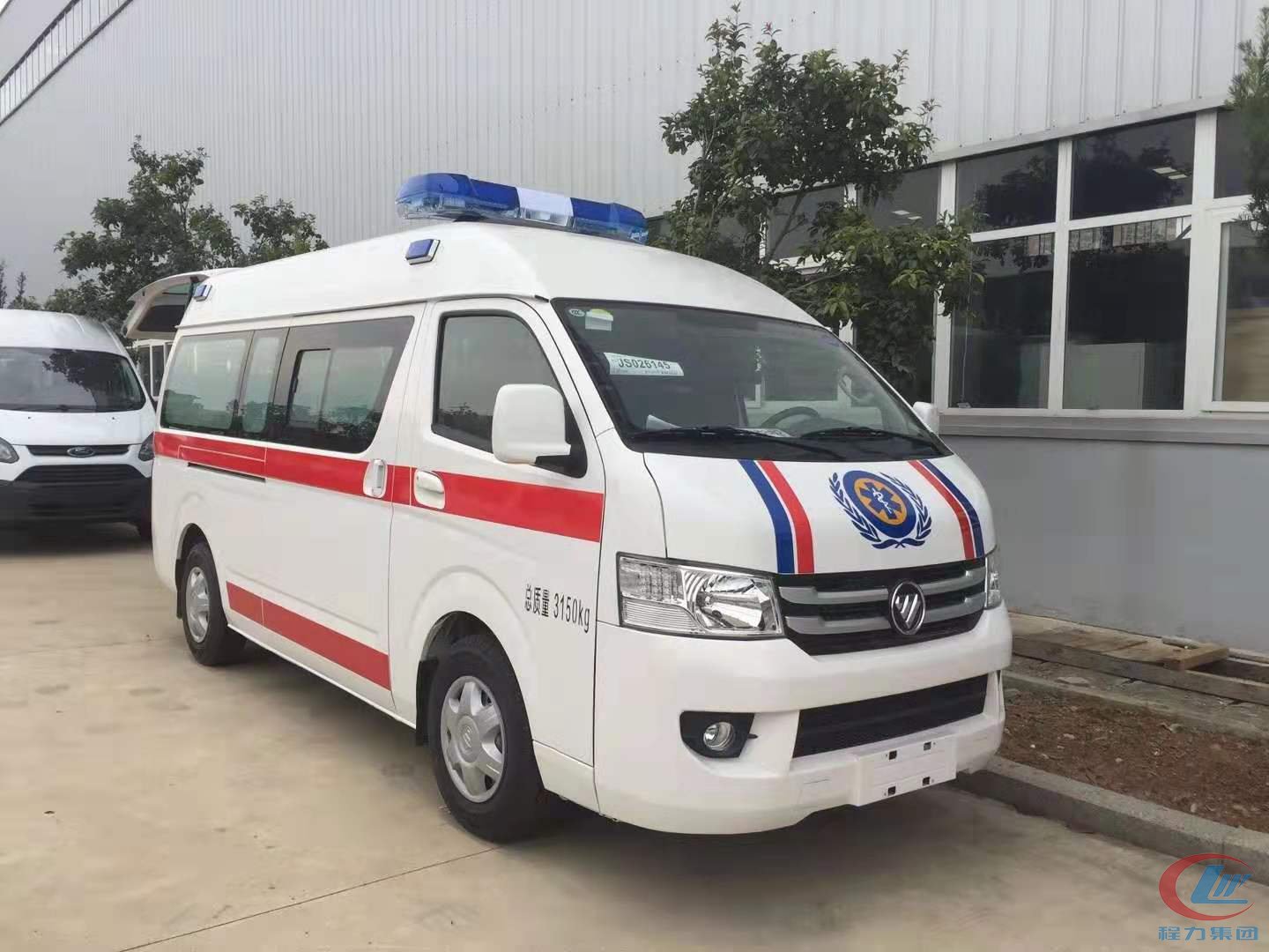 尊龙凯时褔田救护车福田G9高顶救护车侧面图